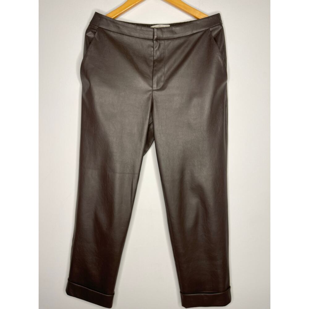 Brochu Walker women’s The Westport Vegan Leather Pant size S Timber - Picture 5 of 11